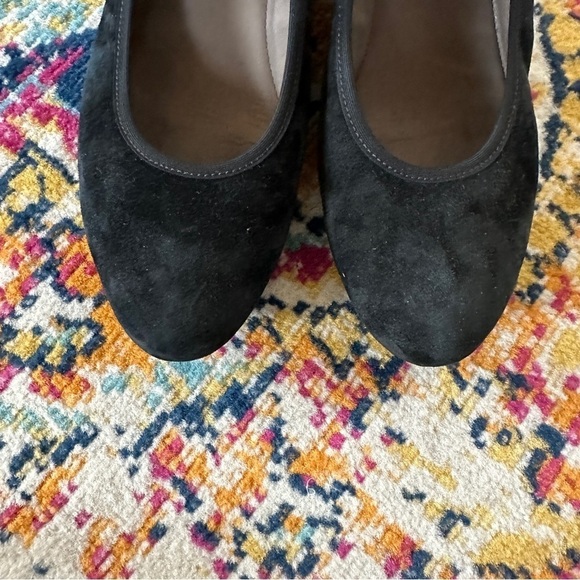 Garbor Suede Mary Jane Wedge Shoe with Jeweled Strap 9.5 US 7.5 UK - Picture 7 of 13